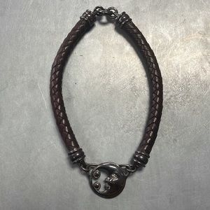 Authentic Barry Kieselsten-Cord moon pendant necklace- Vintage